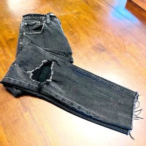 Abercrombie black wash jeans, Size 0, 25, The Skinny High Rise